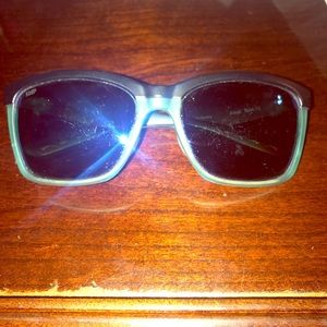 Teal and black costa glasses